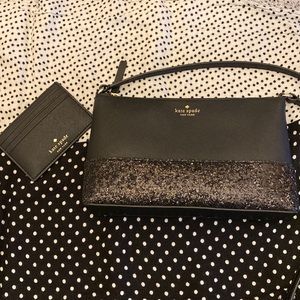Kate Spade crossbody/ shoulder bag. Like New condition with matching wallet.